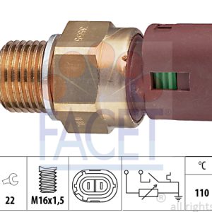 Senzor temperatura lichid de racire OPEL MOVANO A platou / sasiu (X70) 2.5 D (ED, HD, UD0, UD4) diesel 80 cai FACET 7.3555