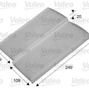 Filtru polen OPEL MOVANO B platou / sasiu (X62) 2.3 CDTI FWD (EV, HV, UV) diesel 163 cai VALEO 715649