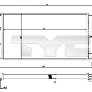 Radiator racire motor OPEL COMBO Autoutilitara/limuzina spatioasa (71_) 1.2 benzina 45 cai TYC 725-0020