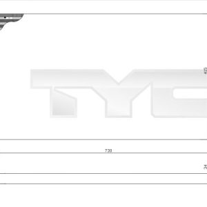 Radiator racire motor OPEL MOVANO A platou / sasiu (X70) 2.2 DTI (ED, HD, UD0, UD4) diesel 90 cai TYC 725-0029