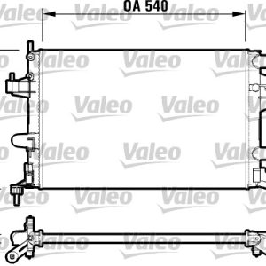 Radiator racire motor OPEL COMBO Tour 1.4 benzina 90 cai VALEO 732825