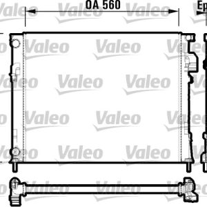 Radiator racire motor OPEL VIVARO A caroserie (X83) 2.0 16V (F7) benzina 120 cai VALEO 732846