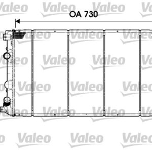 Radiator racire motor OPEL MOVANO A platou / sasiu (X70) 2.5 DTi (ED, HD, UD0, UD4) diesel 99 cai VALEO 732919