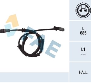 Senzor turatie roata OPEL VIVARO A platou / sasiu (X83) 2.5 DTi diesel 135 cai FAE 78095