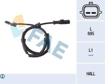 Senzor turatie roata OPEL VIVARO A platou / sasiu (X83) 2.5 DTi diesel 135 cai FAE 78124