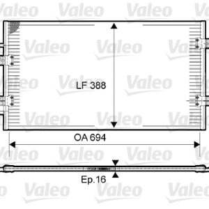 Condensator climatizare OPEL VIVARO A platou / sasiu (X83) 2.5 CDTI diesel 146 cai VALEO 814171