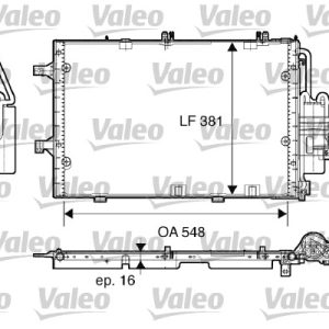 Condensator climatizare OPEL COMBO Autoutilitara/limuzina spatioasa 1.6 benzina 87 cai VALEO 817609