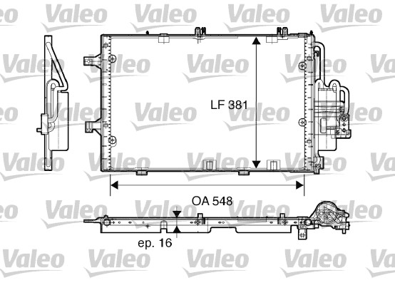Condensator climatizare OPEL COMBO Autoutilitara/limuzina spatioasa 1.6 benzina 87 cai VALEO 817609