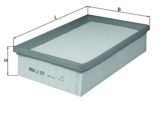 Filtru aer OPEL MOKKA / MOKKA X (J13) 1.6 CDTI 4x4 (_76) diesel 136 cai MAHLE ORIGINAL LX 3579