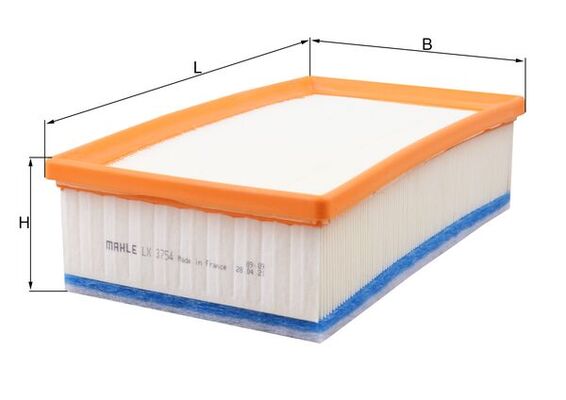 Filtru aer OPEL GRANDLAND / GRANDLAND X (A18, P1UO) 2.0 D (75) diesel 177 cai KNECHT LX 3754