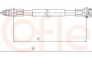 Cablu frana de parcare OPEL MOVANO A bus (X70) 1.9 DTI (JD) diesel 82 cai COFLE 92.10.6854
