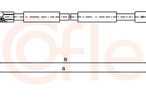Cablu frana de parcare OPEL VIVARO A caroserie (X83) 2.0 16V (F7) benzina 120 cai COFLE 92.11.6805