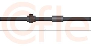 Furtun frana OPEL VIVARO A platou / sasiu (X83) 2.0 16V benzina 120 cai COFLE 92.BH.RE003