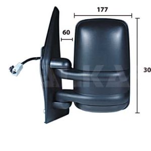 Oglinda exterioara OPEL MOVANO B platou / sasiu (X62) 2.3 CDTI FWD (EV, HV, UV) diesel 101 cai ALKAR 9225907