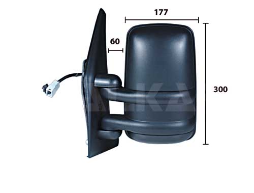 Oglinda exterioara OPEL MOVANO B bus (X62) 2.3 CDTI FWD (JV) diesel 146 cai ALKAR 9225907