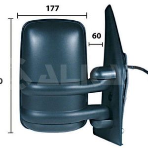 Oglinda exterioara OPEL MOVANO B bus (X62) 2.3 CDTI FWD (JV) diesel 125 cai ALKAR 9226907