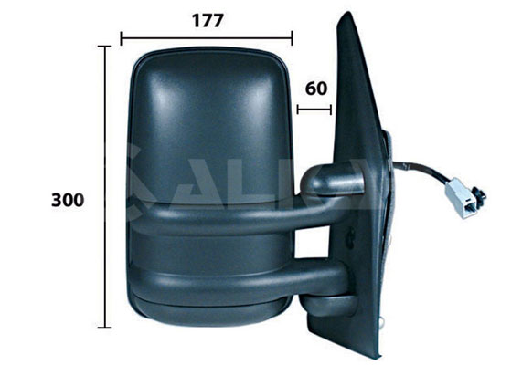 Oglinda exterioara OPEL MOVANO B platou / sasiu (X62) 2.3 CDTI FWD (EV, HV, UV) diesel 101 cai ALKAR 9226907