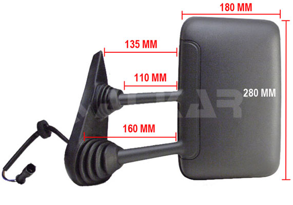 Oglinda exterioara OPEL MOVANO B bus (X62) 2.3 CDTI FWD (JV) diesel 125 cai ALKAR 9228072