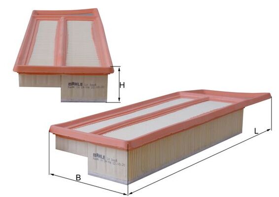 Filtru aer OPEL COMBO Tour (X12) 1.3 CDTI (C26, D26, E26, C05) diesel 95 cai MAHLE ORIGINAL LX 3465