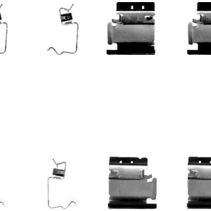 Set accesorii placute frana OPEL ROCKS-E Electric (9AZ2CA) electric 8 cai TEXTAR 82054200