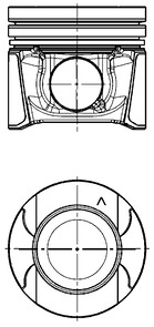 Piston OPEL MOVANO B platou / sasiu (X62) 2.3 CDTI FWD (EV, HV, UV) diesel 101 cai KOLBENSCHMIDT 97504600