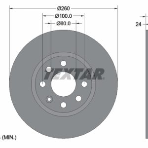 Disc frana OPEL COMBO Autoutilitara/limuzina spatioasa 1.7 DI 16V diesel 65 cai TEXTAR 92111103