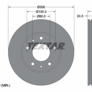 Disc frana OPEL MOVANO C platou / sasiu (U9) 2.2 D diesel 120 cai TEXTAR 92116703