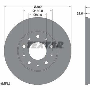 Disc frana OPEL MOVANO C platou / sasiu (U9) 2.2 BlueHDi 120 diesel 120 cai TEXTAR 92157303