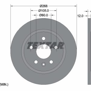 Disc frana OPEL MOKKA / MOKKA X (J13) 1.4 4x4 (_76) benzina 152 cai TEXTAR 92205503