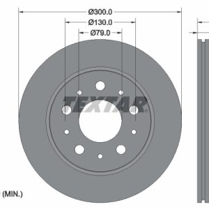 Disc frana OPEL MOVANO C platou / sasiu (U9) 2.2 BlueHDi 120 diesel 120 cai TEXTAR 92284303