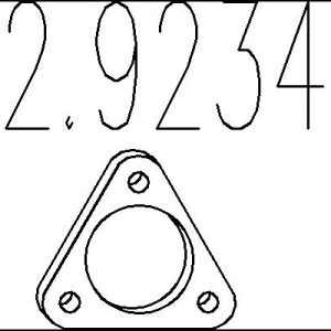 Garnitura racord evacuare OPEL VIVARO A platou / sasiu (X83) 2.0 CDTI diesel 90 cai MTS 02.9234