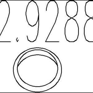 Inel etansare galerie evacuare OPEL MOVANO A bus (X70) 2.5 D (JD) diesel 80 cai MTS 02.9288