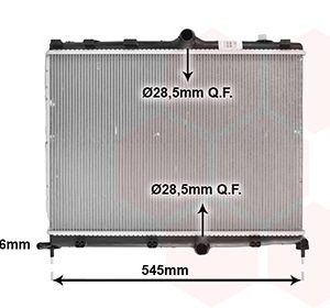 Radiator racire motor OPEL MOKKA 1.2 (76) benzina 101 cai VAN WEZEL 09012715