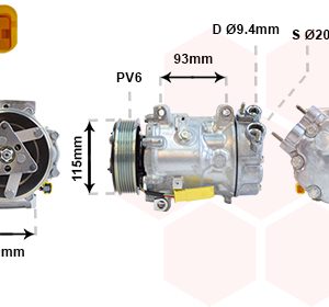 Compresor climatizare OPEL MOVANO C platou / sasiu (U9) 2.2 D diesel 120 cai VAN WEZEL 0901K706