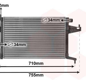 Radiator racire motor OPEL COMBO Autoutilitara/limuzina spatioasa 1.6 benzina 87 cai VAN WEZEL 37002306