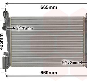 Radiator racire motor OPEL ADAM (M13) 1.2 benzina 69 cai VAN WEZEL 37002574