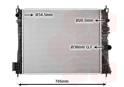 Radiator racire motor OPEL MOKKA / MOKKA X (J13) 1.7 CDTI 4x4 (_76) diesel 131 cai VAN WEZEL 37002665