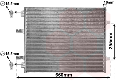 Condensator climatizare OPEL VIVARO A bus (X83) 2.0 CDTI (F7, J7, A07) diesel 114 cai VAN WEZEL 37005480
