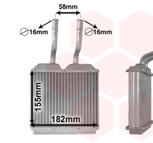 Schimbator caldura incalzire habitaclu OPEL COMBO Autoutilitara/limuzina spatioasa (71_) 1.4 benzina 82 cai VAN WEZEL 37006197