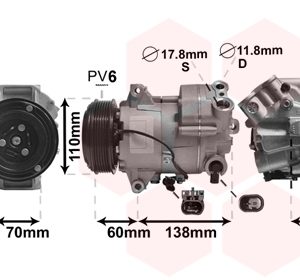 Compresor climatizare OPEL CASCADA (W13) 2.0 CDTI (67) diesel 165 cai VAN WEZEL 3700K607
