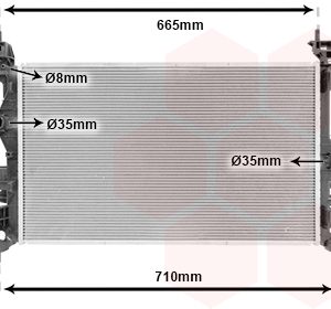 Radiator racire motor OPEL ADAM (M13) 1.0 benzina 115 cai VAN WEZEL 37012715