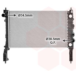 Radiator racire motor OPEL MOKKA / MOKKA X (J13) 1.4 LPG (_76) Benzina/Autogaz (GPL) 140 cai VAN WEZEL 37012717