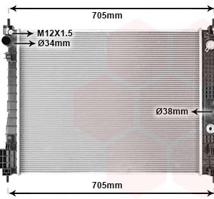 Radiator racire motor OPEL MOKKA / MOKKA X (J13) 1.6 CDTI 4x4 (_76) diesel 110 cai VAN WEZEL 37012718