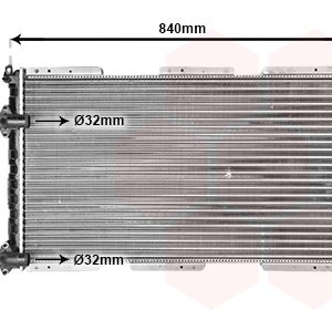 Radiator racire motor OPEL MOVANO A platou / sasiu (X70) 2.5 D (ED, HD, UD0, UD4) diesel 80 cai VAN WEZEL 43002257