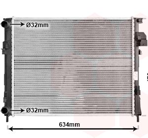 Radiator racire motor OPEL VIVARO A bus (X83) 1.9 DI (F7, J7, A07) diesel 80 cai VAN WEZEL 43002303