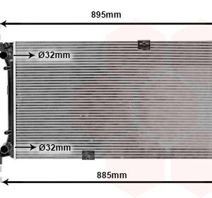 Radiator racire motor OPEL VIVARO A caroserie (X83) 2.5 DTI (F7) diesel 135 cai VAN WEZEL 43002360
