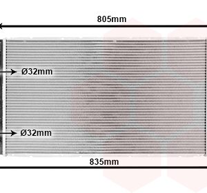 Radiator racire motor OPEL MOVANO A platou / sasiu (X70) 2.5 DTi (ED, HD, UD0, UD4) diesel 99 cai VAN WEZEL 43002361