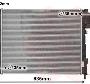 Radiator racire motor OPEL VIVARO A bus (X83) 2.0 CDTI (F7, J7, A07) diesel 114 cai VAN WEZEL 43002427