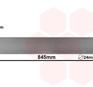 Radiator racire motor OPEL MOVANO B caroserie (X62) 2.3 CDTI RWD (FV) diesel 125 cai VAN WEZEL 43002559