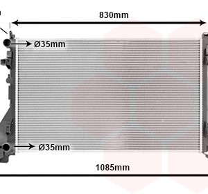 Radiator racire motor OPEL MOVANO B platou / sasiu (X62) 2.3 CDTI FWD (EV, HV, UV) diesel 146 cai VAN WEZEL 43002561